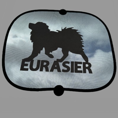 EVN winkeltje: Autozonwering met blije Eurasier
