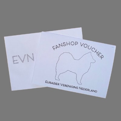 EVN-winkeltje: cadeaubon/fanshop voucher, te besteden in het EVN-winkeltje