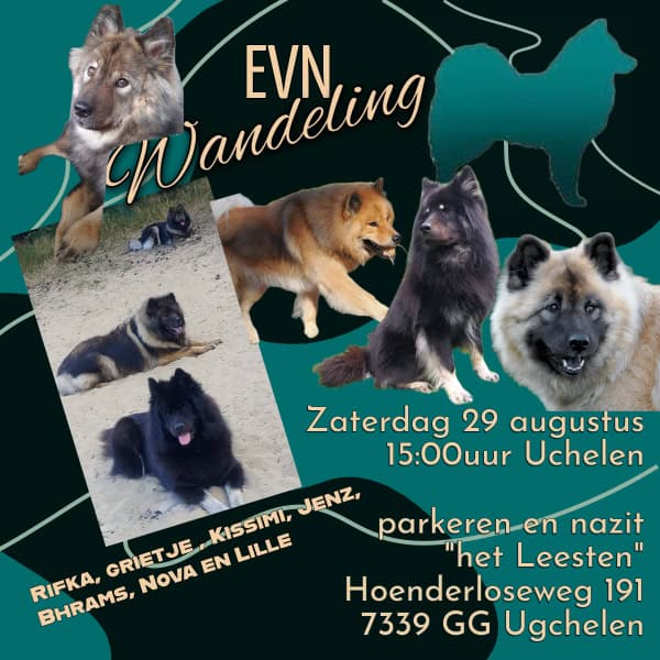 EVN wandeling 29 augustus 2026 in Uchelen